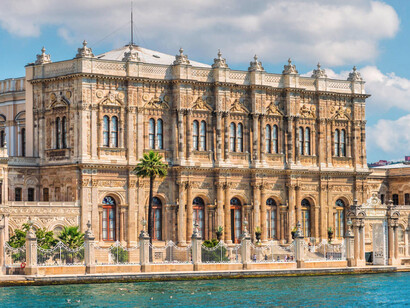 Dolmabahçe Palace, situated on the European shoreline of the Bosphorus, is a captivating blend of architectural styles, including Baroque, Rococo, and Neoclassical elements, built during the 19th century, it served as a symbol of the Ottoman Empire's aspiration for Western modernity
