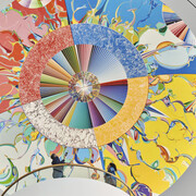 Alex Janvier, Morning star. Gambeh then, exhibition view. Courtesy of Canadian Museum of History