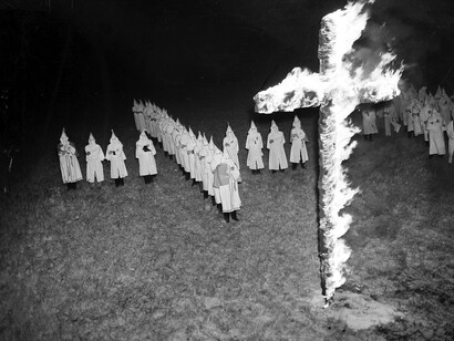 A Ku Klux Klan ritual