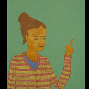 CoR 7.Lady of the Labyrinth, 2017 © Stephen Chambers, photography by SCS. Image courtesy The Heong Gallery