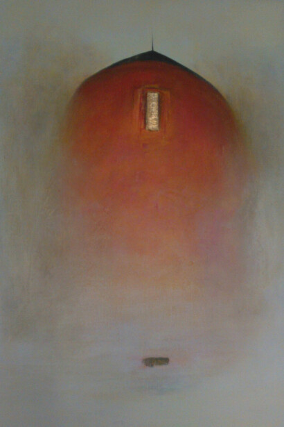 Jana Kamila Masik, Le Moulin Rouge, 23.5” x 17.5”, Acrylic on Canvas, Courtesy of Agora gallery 