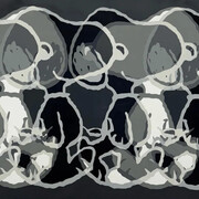 Opake, In life, it's not where you go but who you travel with, 2025. Courtesy of Carousel Fine Art 