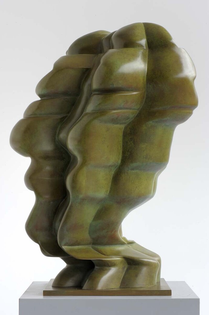 Tony Cragg, Woman's Head, 2007, Bronze, Photo: Charles Duprat © the artist, Courtesy of Galerie Thaddaeus Ropac
