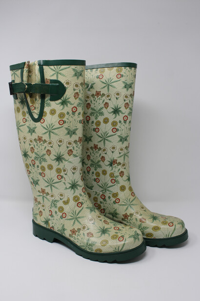 William Morris, Wellington boots, daisy design. Courtesy of William Morris
Gallery