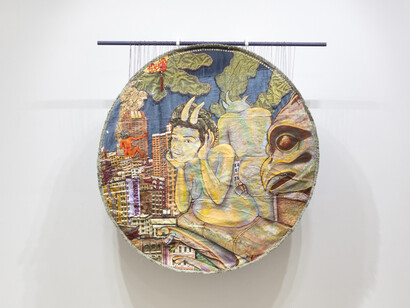 Kiyomi Quinn Taylor, A river gets wide, installation view. Courtesy of Steve Turner