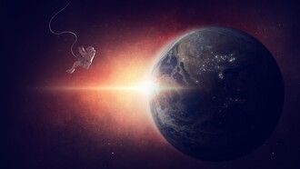 Dos motas en el espacio