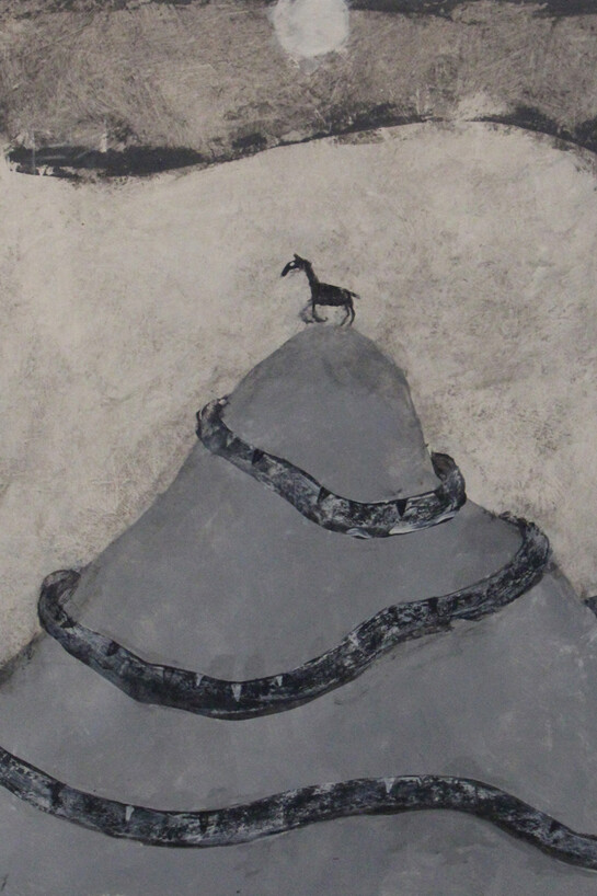 Scott Daniel Ellison, Snake Mountain, 2014, Signed, titled, and dated in ink, verso, Acrylic on board, 14 x 11 inches