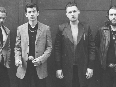 The Arctic Monkeys posing for a UK magazine cover