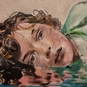 Andrea Saltini, Giovane Ofelia (dettaglio), 2025. Cortesia del Teatro Sociale di Novi di Modena