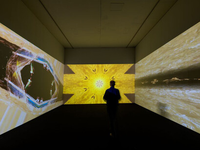 Carolina Caycedo, Tierra de los amigos, vista de exhibición. Cortesía del Institut Valencià d’Art Modern