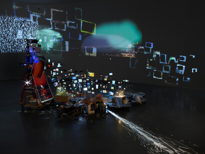 Sarah Sze. Courtesy of Gagosian Gallery