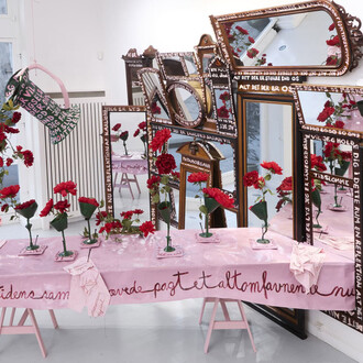 Rie Elise Larsen, The last meal. A new beginning, exhibition view. Courtesy of Galleri Christoffer Egelund