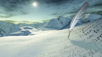 Escribir sobre la nieve