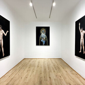 Golgo, Gemini six, vista de exhibición. Cortesía de la Galería Hilario Galguera