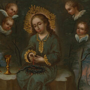 Unknown artist, Christ child surrounded by the instruments of the passion, 18th century. Courtesy of Denver Art Museum