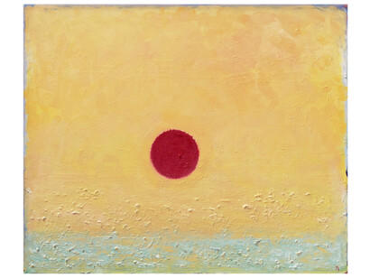 Paul Resika, Blazing Sun (End of Day #1), oil on canvas. Courtesy of Bookstein Projects