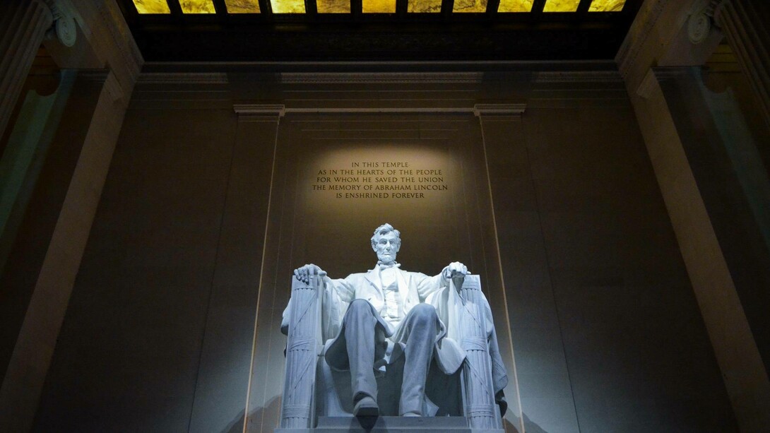 Statue of Abraham Lincoln, Lincoln Memorial, Washington, DC