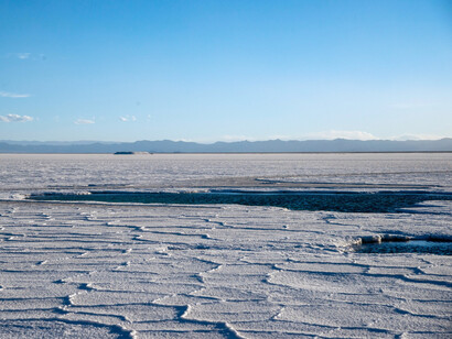 The vast Salinas Grandes salt flats in Salta, Argentina, representing the strategic importance of Latin America’s mineral resources