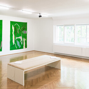 Francis Offman, Weaving stories, exhibition view. Courtesy of Secession