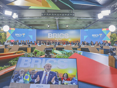 Brazilian President Luiz Inácio Lula da Silva participates in the plenary session “Environment, COP30, and Global Health” at the Museum of Modern Art (MAM) in Rio de Janeiro