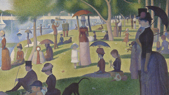 Georges Seurat, French, 1859-1891, A Sunday on La Grande Jatte — 1884, 1884/86