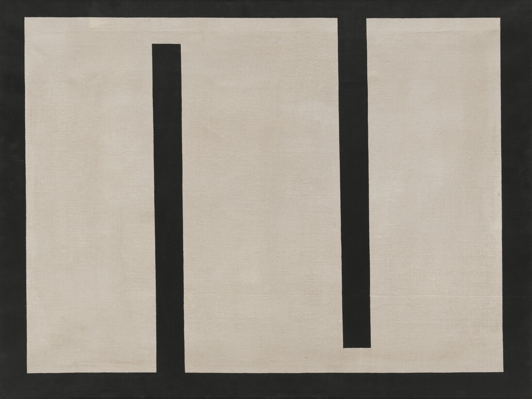 Julije Knifer. Meander No. 5. 1960. Oil on canvas. Gift of Mr. and Mrs. Walter Hochschild and The Gilman Foundation Fund