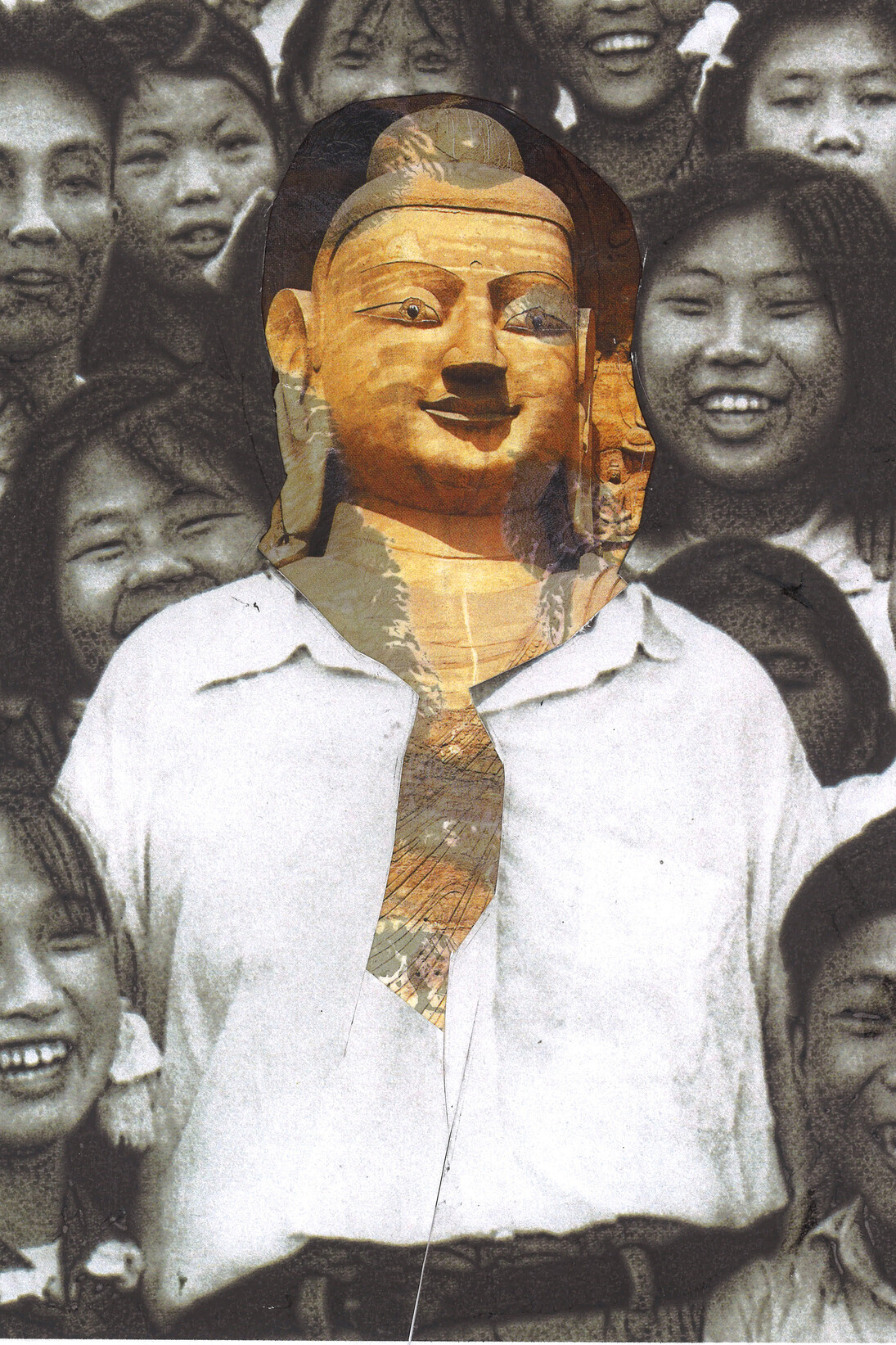 Christopher Doyle, First Noble Truth (To Live You Must Suffer), 2015, collage, 22.5 x 15.7 cm (9 x 6 ¼ in)