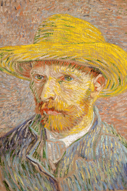 Vincent van Gogh. Autoritratto con cappello di paglia