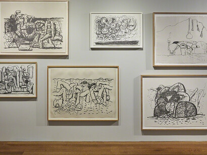 Philip Guston. Courtesy of Timothy Taylor 16×34