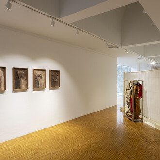 Oscar Giaconia, Mockupaint, vista della mostra. Per gentile concessione del LabOratorio degli Angeli