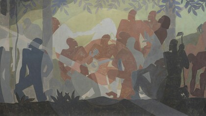 “Song of the Towers” by Aaron Douglas (1934) captures the resilience and resistance of African Americans, echoing the spirit of the freedom fighters whose stories are too often left untold in American history