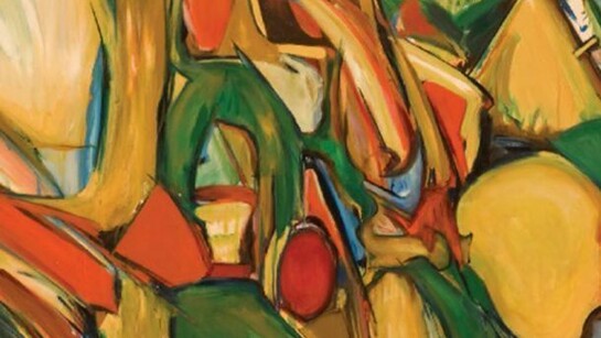 Budd Hopkins, detail of Imperial, 1957, Oil on canvas, 42 x 63 inches (106.75 x 160 cm)