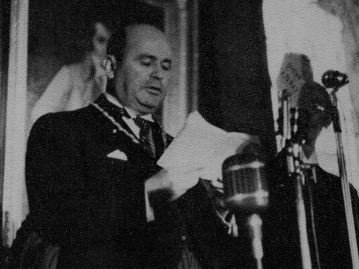 Isaías Medina Angarita el día de su juramentación como nuevo Presidente de Venezuela, 5 de mayo de 1941