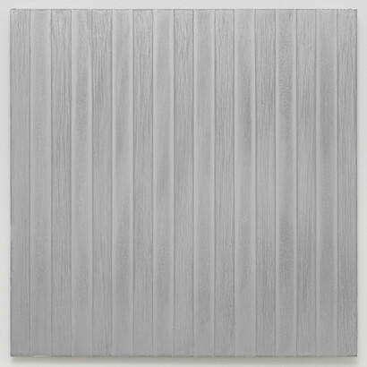 Michael Scott, Untitled (#1013.01), 2013, Enamel on aluminum, 17 x 17 inches