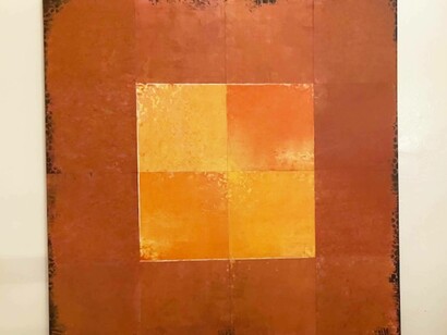 One of Pierre Moreno's paintings, photo by Cesar Chelala