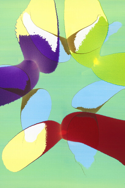 Tatjana Valsang, Durchsicht, 2013, acrylic on canvas, 230 x 180 cm