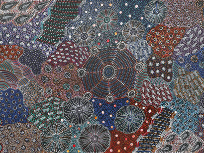 Naomi Price Pwerle, Bush yam. My country. Courtesy of Japingka Gallery