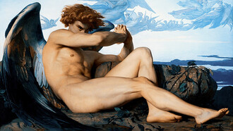 Alexandre Cabanel, L'angelo caduto, olio su tela, 1847, Musée Fabre, Montpellier, Francia