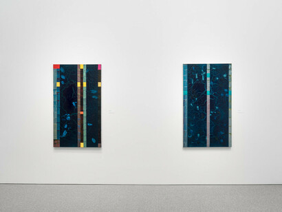 William T. Williams, Word of eye, exhibition view. Courtesy of Michael Rosenfeld Gallery
