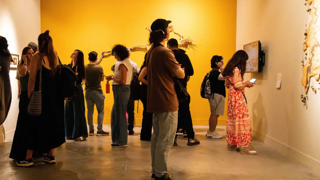 Todo se mueve, vista de exhibición. Cortesía del Museo de Antioquia
