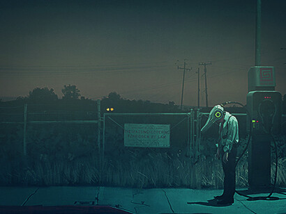 Simon Stålenhag, ilustración de la serie The Electric State (2017)