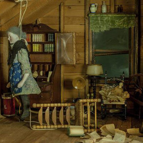 Frances Glessner Lee, Attic, about 1946-48. Collection of the Harvard Medical School, Harvard University,
Cambridge, MA, courtesy of the Office of the Chief Medical Examiner, Baltimore, MD