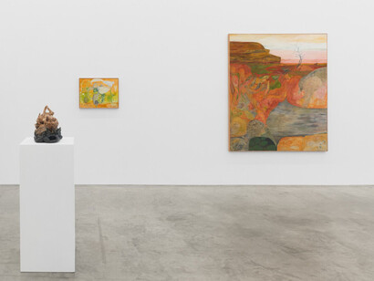 Soumya Netrabile, Field conditions, exhibition view. Courtesy of Anat Ebgi