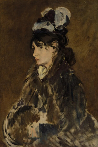 Édouard Manet, Berthe Morisot with a muff (detail), c. 1871–72. Courtesy of the Cleveland Museum of Art