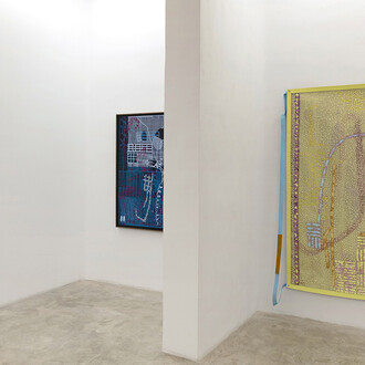 Salvador Cidrás, El gesto prestado, vista de exhibición. Cortesía de la Galería silvestre