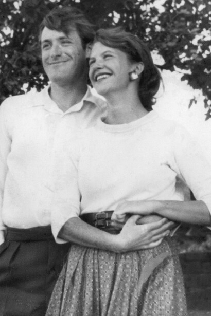 Sylvia Plath and her husband Ted Hughes
