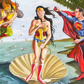 Issa Ibrahim, Birth of Wonder Woman, 2015. Courtesy of Fountain House Gallery