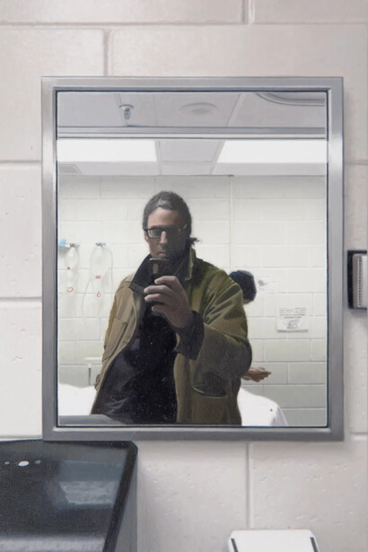 Mike Bayne, Hospital mirror (détail), 2025. Avec l'aimable autorisation de la Blouin Division