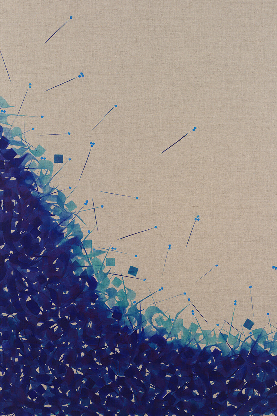 Pouran Jinchi
Sores 3, 2015
Inks on linen
48 x 36 in / 121.92 x 91.44 cm