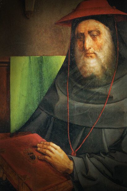 Cardinale Bessarione, 	
Justus van Gent e Pedro Berruguete, (1473-1475 ca.)